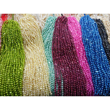 5-6mm AA Nugget Natural Pearl Strands